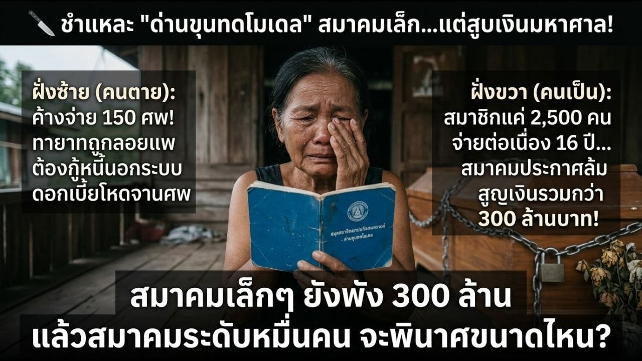 อินโฟกราฟิกอธิบายตัวอย่างผลกระทบต่อสมาชิกและทายาทในสมาคมฌาปนกิจสงเคราะห์